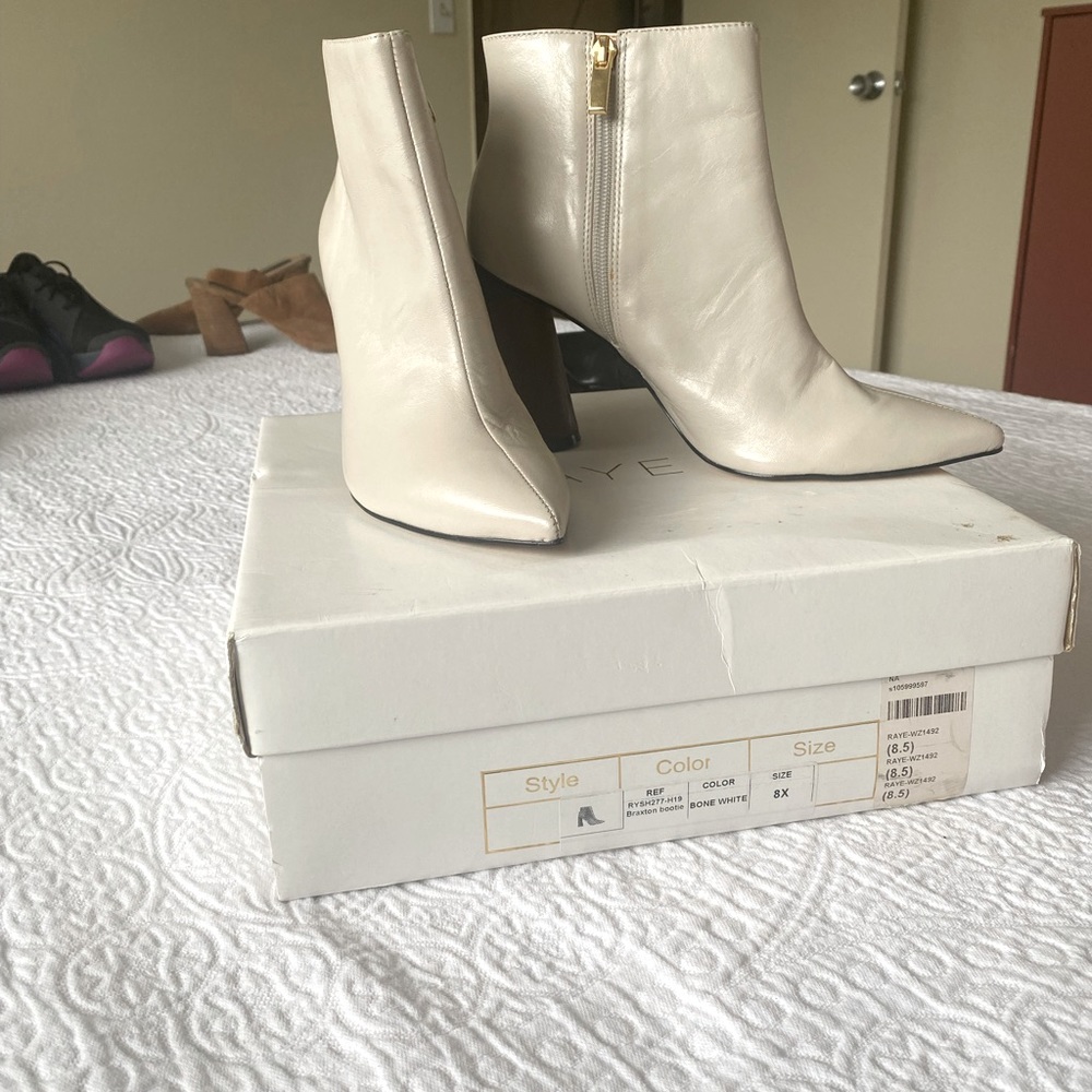 Braxton bootie in bone white 8.5